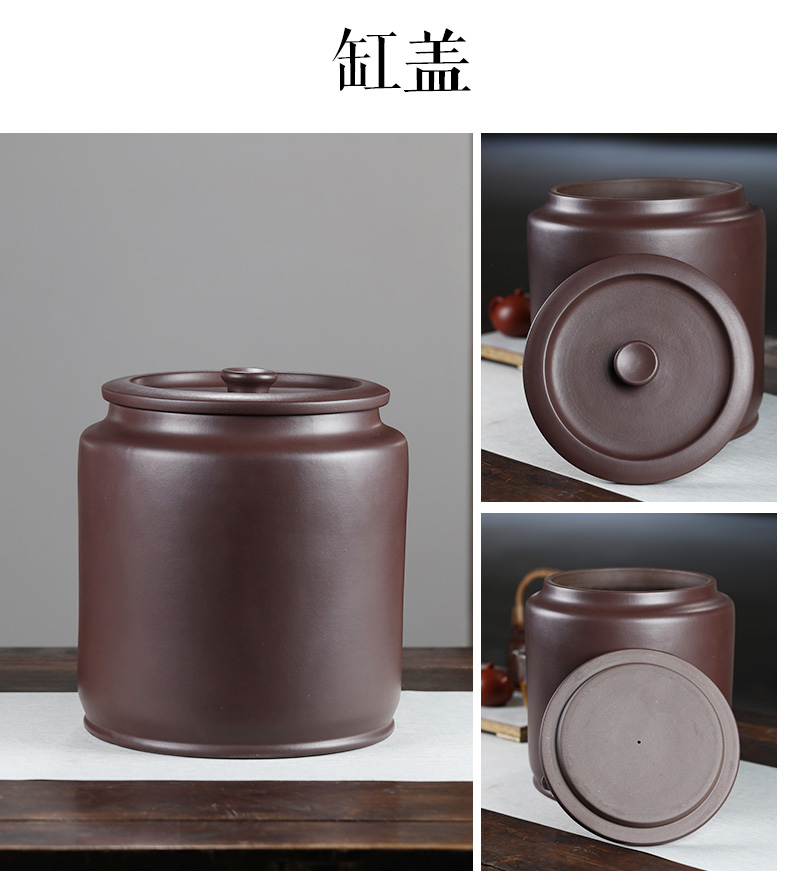 Purple sand tea tank household water storage tank with leading large tank ceramic filter pumping water bucket