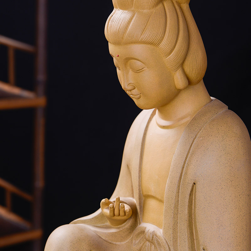 The mud TaoGe tea pet furnishing articles large guanyin Buddha home porch creative home furnishing articles tea accessories
