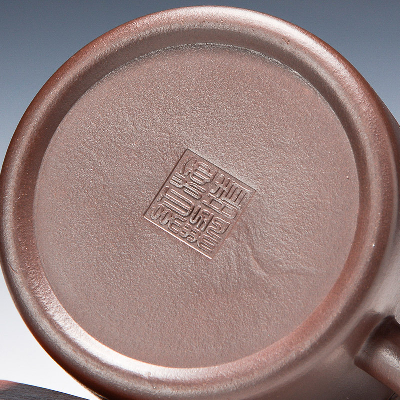Statute of mud TaoGe yixing purple sand cup with cover purple clay ore office cup tea cup lettering cup by hand