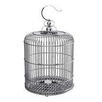 Weibi stainless steel bird cage large tiger skin cockatiel myna sea myna special cage round metal cage
