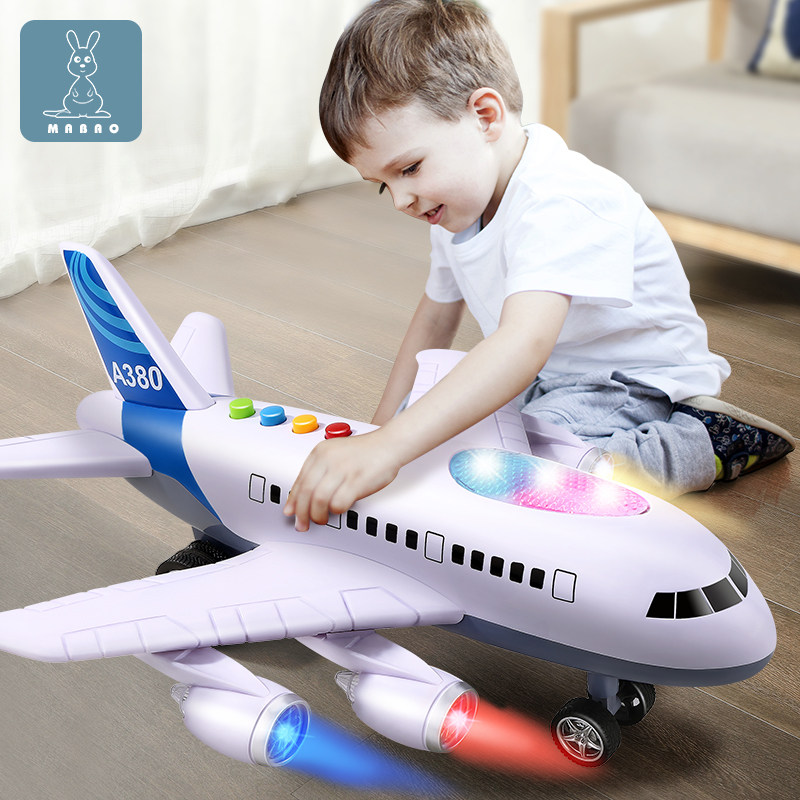 Children's plane toy car boy 2021 new baby oversize puzzle 5 models 2 resistant to 4-year-old 3 boys