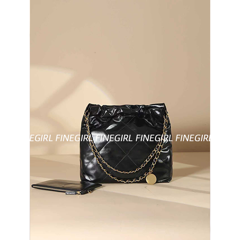 【Look for Finegirl】The Ultimate Bag! 22Bag Garbage Bag Bag~Mini Small Leather Chain Tote Bag