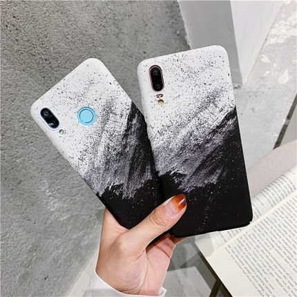 ins抽象艺术插画华为mate20pro手机壳简约p1