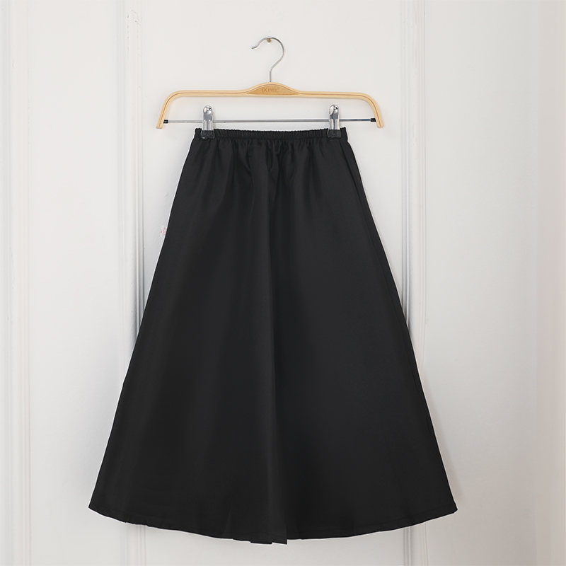 Black Chinese ancient style Hanfu black long skirt ancient costume with female boy skirt skirt three character scripture disciple regulation costume