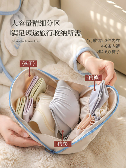 内衣收纳包内裤袜子收纳袋三合一出差旅行必备神器便携贴身衣物包