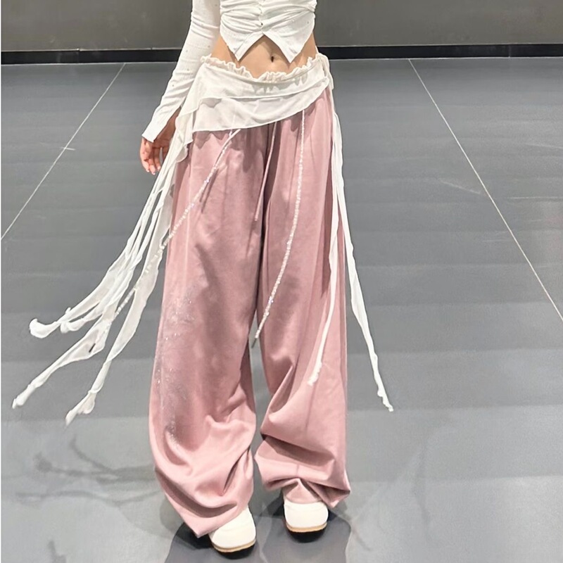 Jazz Dance Long Ribbon White Lace Waist Wrap Ultra-Short Layered Skirt with Mesh Triangle Scarf Trendy Jazz Dance Long Ribbon White Lace Waist Wrap Ultra-Short Layered Skirt with Mesh Triangle Scarf Trendy