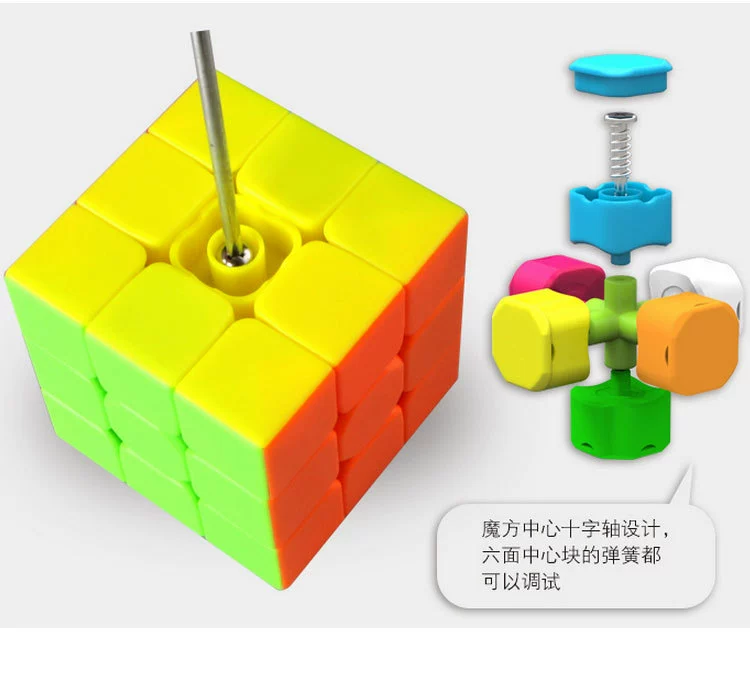 Câu đố 5,6 cm trí thông minh thứ ba Rubiks cube chuyển động mượt mà đồ chơi câu đố cạnh tranh vật liệu ABS dành riêng đồ chơi mầm non