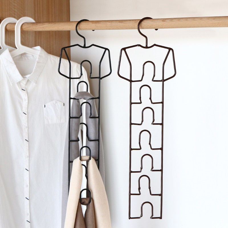 Multifunctional wrought iron bag bag hanger scarf collar led knot wardrobe storage rack belt belt belt hook finishing rack
