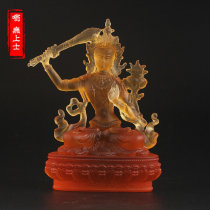 Glazed Manjusri BodhisattBodhisattva Buddhist statues of the ancient Buddhist statues of ancient law The wisdom of the Buddhas wisdom grow Buddhist law.