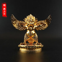  Dapeng gold-winged bird Buddha statue Copper alloy Guardian God subdues the demons Buddhist Guardian Bodhisattva Kunpeng Statue