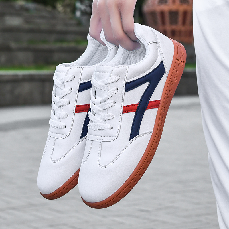 新しい太極拳靴秋と冬プラスベルベットフルレザー女性の武道靴トレーニングシューズ太極拳靴 Baduanjin トレーニングシューズ男性用