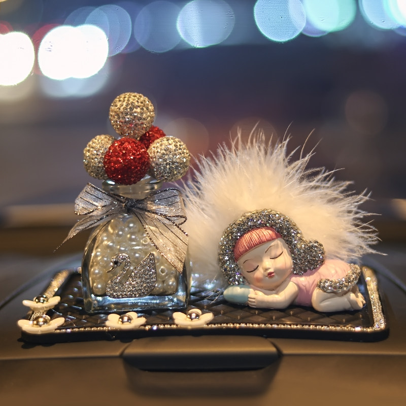 On-board Perfume Car Interior Decoration Pendulum Scented Scented Scented Scented Lavender Persistent Light Incense Goddess Upscale Woman-Taobao
