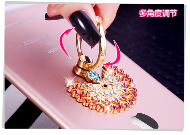 Điện thoại di động khóa vòng khóa vòng đeo kim loại dán Apple 8 Huawei nói chung kim loại từ khóa lười nam và nữ vivo Apple X phụ kiện vòng đa chức năng gọi flash siêu mỏng - Nhẫn nhẫn cưới cartier