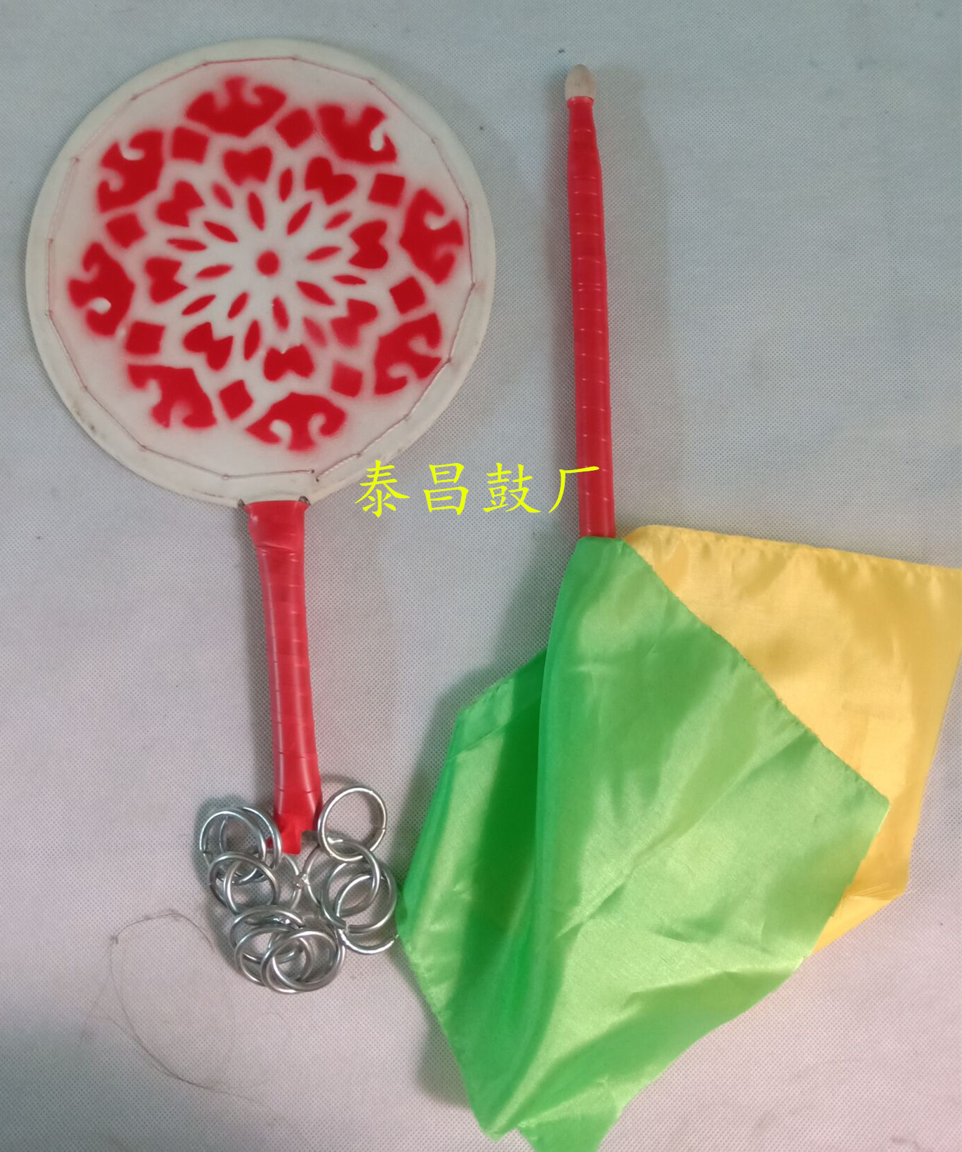 Exploits manufacturer Direct sales Hand drum Painted Fan Drum Dance Props Rice Seedlings Song Drum Kyosai Taiping Daughter Drum