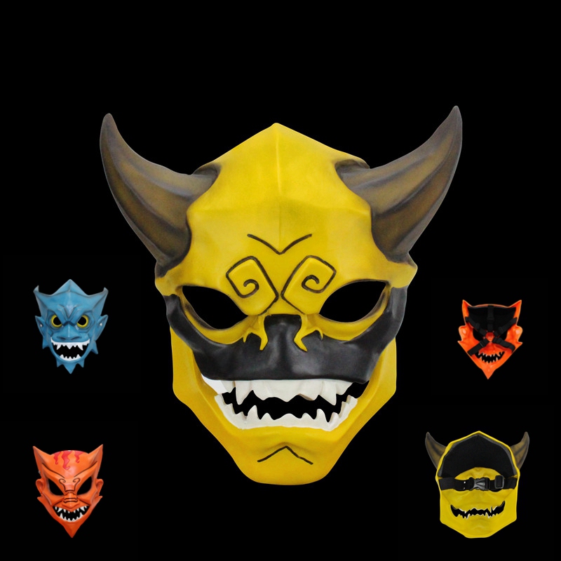 Halloween Ghost Corps Mask Cosplay Jackie Chan Adventures Demon Resubat Ika Horror Anime Mask