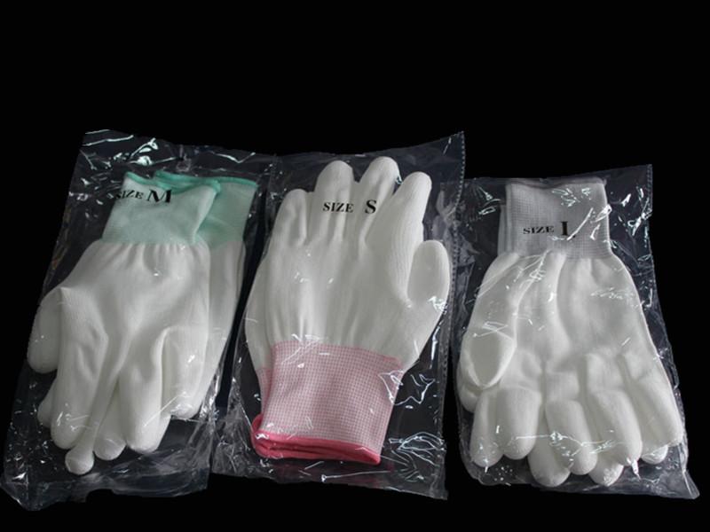 pu coated palm coated finger gloves antistatic dust-free anti-slip oil resistant double twelve original brand