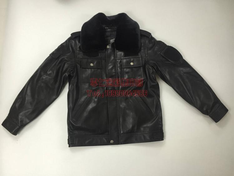 Three-five-one-two Jihua dress leather jacket cold-proof leather jacket security clothing winter leather jacket men's male leather jacket