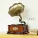 máy nghe nhạc đĩa than victrola Máy ghi âm châu Âu retro ghi đĩa CD máy LP phòng khách mềm trang trí hoài cổ đài phát thanh cũ - Máy hát 	đầu đĩa than cổ