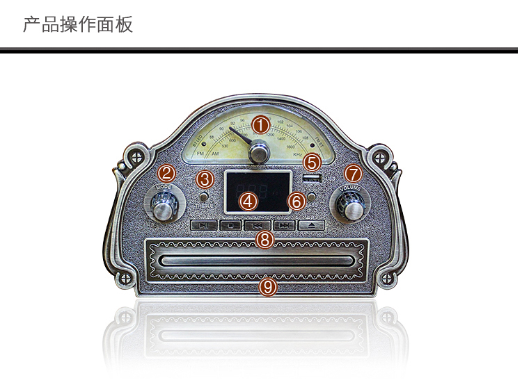máy nghe nhạc đĩa than victrola Máy ghi âm châu Âu retro ghi đĩa CD máy LP phòng khách mềm trang trí hoài cổ đài phát thanh cũ - Máy hát 	đầu đĩa than cổ