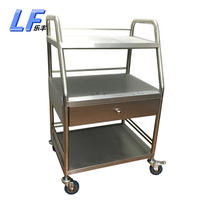 Stainless steel instrument rack Hospital beauty salon clinic dedicated mobile nursing trolley Integrated welding equipment instrument cart