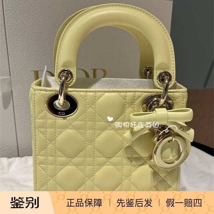Dior Lady Uk Purchasing Agent 26 New Models of Women's Mini Bow-Knot Cannage Pattern Handbag Lady Dior Bag