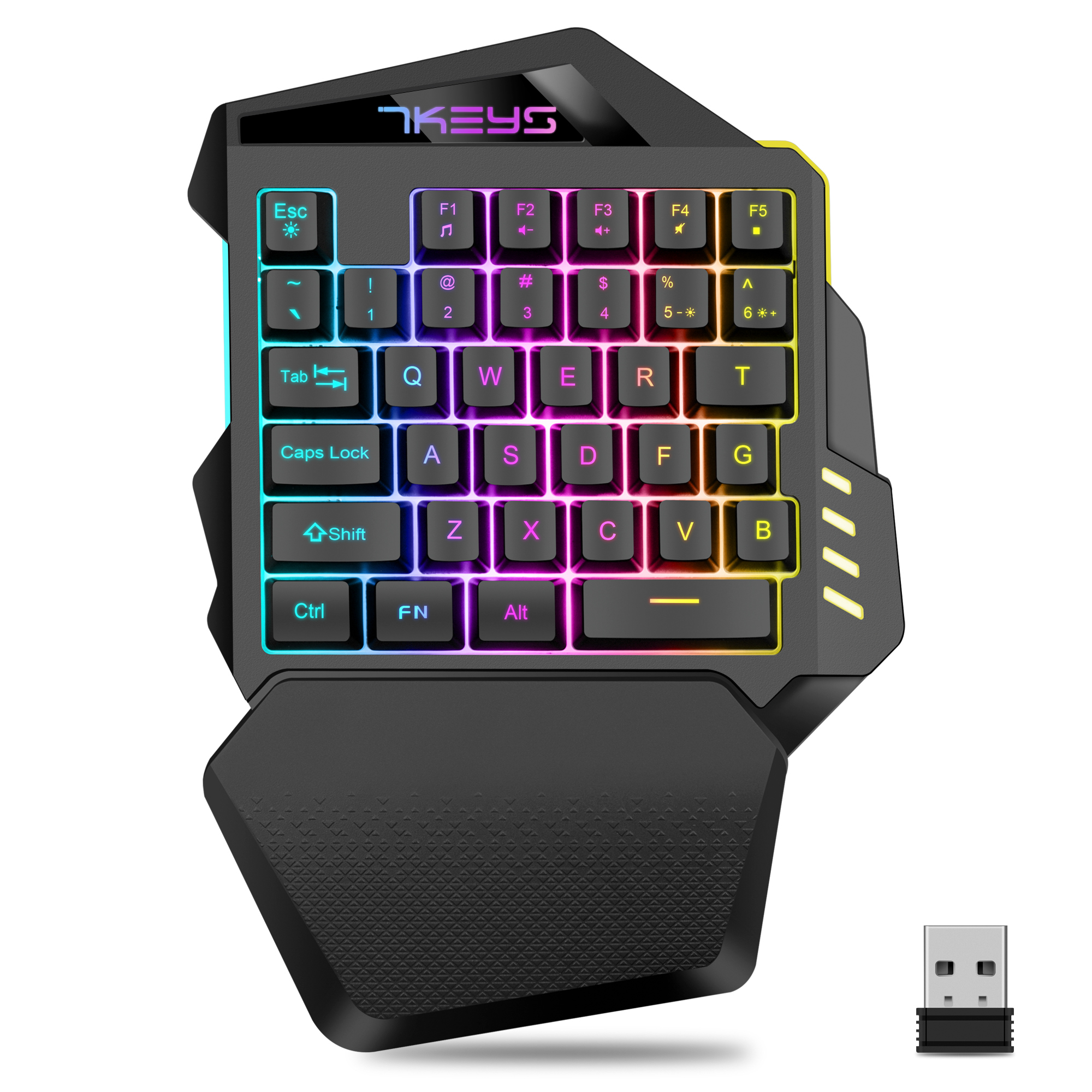 2 4G wireless one-handed gaming keyboards can be adapted to PS4 5 Xbox Switch keyboard and mouse converter