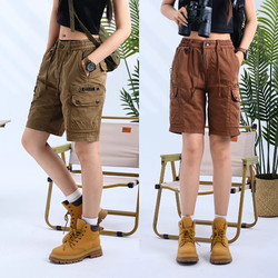 American-Style Breathable Casual Shorts for Men, Fashionable Versatile Stretchy Five-Point Pants, Trendy Loose Cool Workwear Pants for Men
