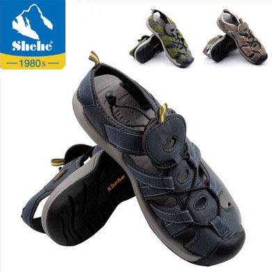 Old Tite price clear bin Shehe extreme Star Beach Shoe Men's Baotou Outdoor sandals Shoe for hiking shoes 13111