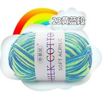 Цветок 23 желтого синего секции