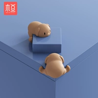 Коричневая упаковка из 4 шт., коричневые уши.