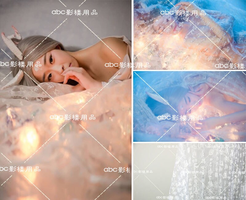 New dishes Ancient Clothing Photographic Props Yarn Personality for Genuine Shooting Props Wedding OUTSIDE VIEW PHOTO-PROP CHINESE CHARACTER YARN