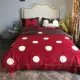 Phim hoạt hình Polka Dot Red Mickey Wedding Summer Silky Cao cấp Tất cả Cotton 60 Bộ đồ giường Bộ bốn mảnh - Bộ đồ giường bốn mảnh