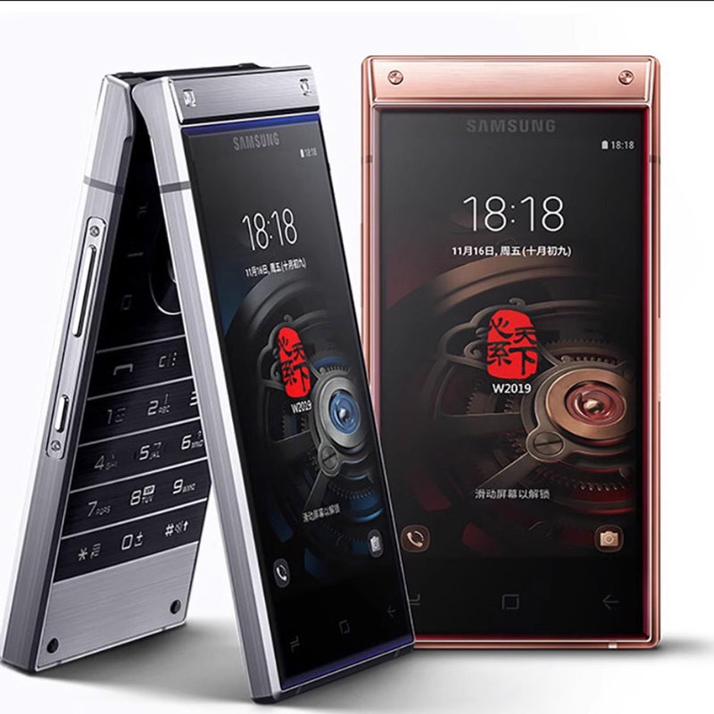 samsung Sm-W2019 Chinese Version Genuine Business Dual-Screen Flip Smartphone Full Network Compatibility Wifi
