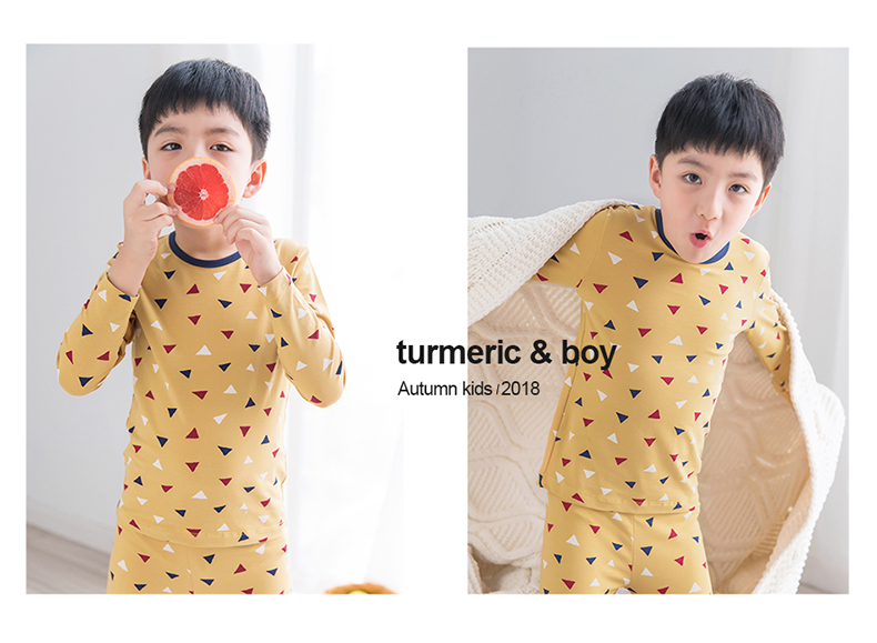 Top đồ lót dưa dưa nhiệt bé trai lớn nam thun cotton mềm mại top quần mùa thu đồ ngủ - Quần áo lót quần áo bé trai