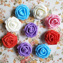 PE simulation flower rose 5 -- 6cm foam flower fake flower DIY material hand bouquet Wedding flower cartoon bouquet