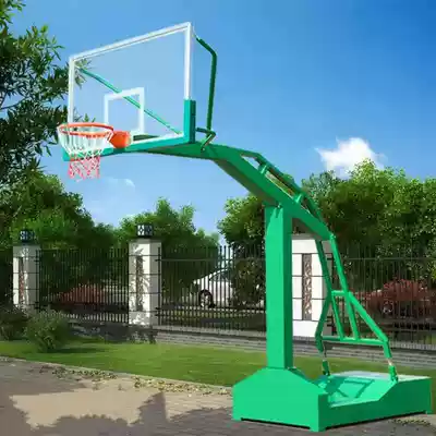 Outdoor mobile basketball hoop outdoor adult buried School competition standard floor-standing basketball hoop home training