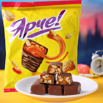 Russian imported yellow peanut sandwich condensed milk candy independent packaging wedding candy toffee casual snacks 500g