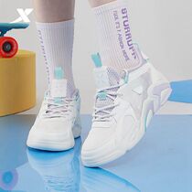 Xtep womens shoe 2021 summer new net surface breathable thick soled fashion leisure sneaker 979218316835