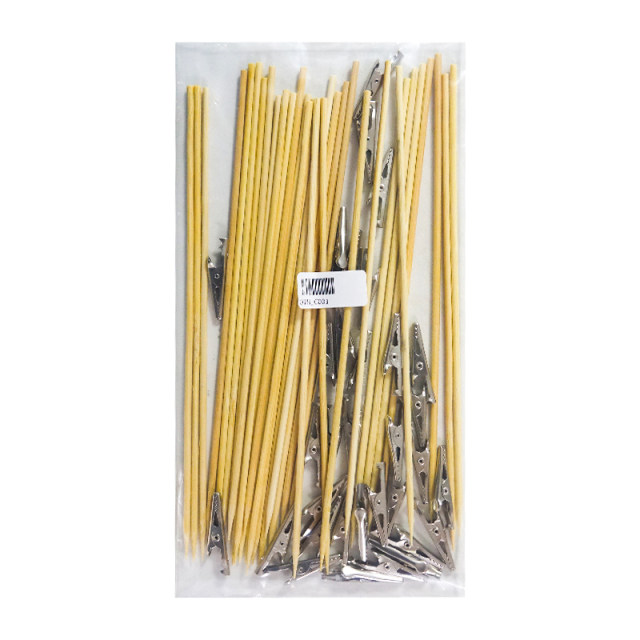 Yingli model tool steel head clip bamboo stick DIY wooden model spray coloring clip 30 pieces