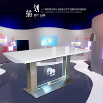  New Huawei mobile phone experience desk Apple Samsung experience desk Computer digital wall display Taichung Island display cabinet