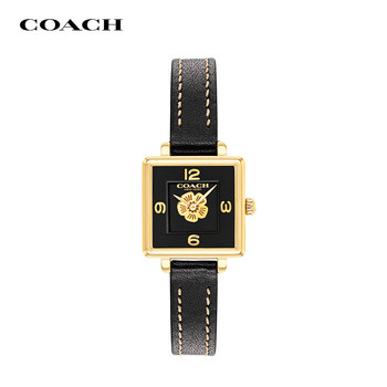 COACH Cass Series Tea Rose Quartz Small Sugar Cube European and American Style Women's Watch as a Gift for Girlfriend