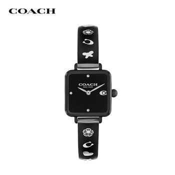 COACH Cass Series Small Sugar Cube Camellia Steel Band Women's Quartz Watch as a Gift for Your Girlfriend
