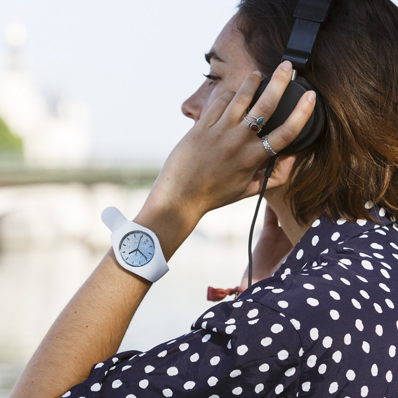 Ice Watch Aishi Lo Series Trendy and Fashionable Silicone Waterproof Jelly-Style Quartz Watch