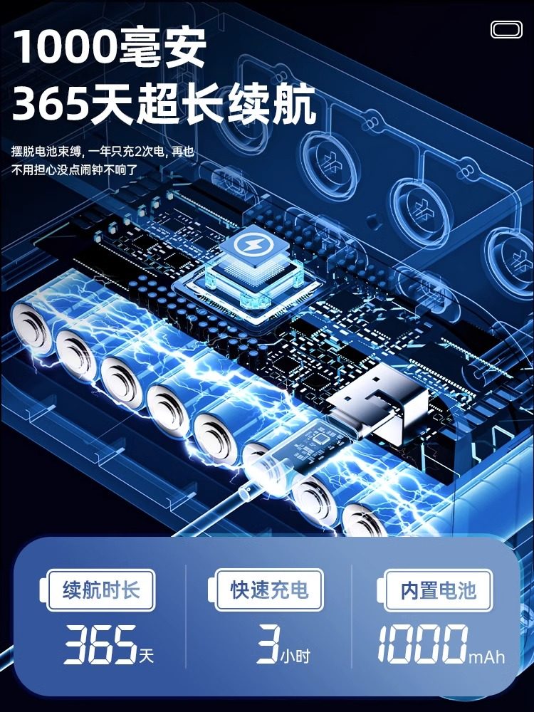 Alarm Clock for Students, a Multifunctional Smart Electronic Clock, Children's Clock, Alarm Clock for Boys and Girls with Loud Sound