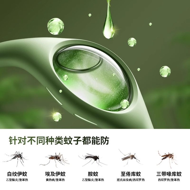 Mosquito Repellent Bracelet with Plant Essential Oils for Adults, Summer Mosquito Killer, Outdoor Protection for Babies and Children, Special Mosquito Protection Device