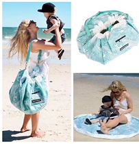 Nordic Wave Baby Toys Cashier Bags Bunches Oversize Children Toys Quick Sorting Bag Building Blocks