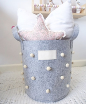 INS Wind Childrens Boy Room Ball Ball Collected Bag Goat Felt Containing bag Photographed Props Childrens Toy Photo Background