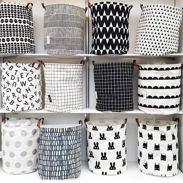 Nordic toy storage bucket dirty clothes basket Foldable canvas dirty clothes basket Oversized laundry basket dirty clothes storage