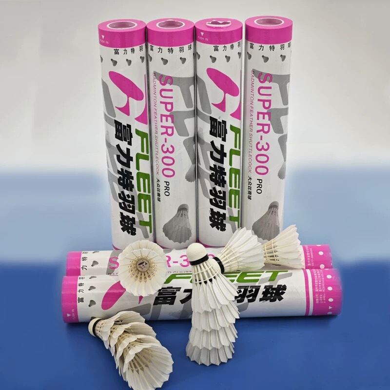 Fuli Te 300/300Pro Competition-Grade Badminton Shuttlecock, Durable, Stable Flight, Neatly Trimmed Feathers, Genuine Product
