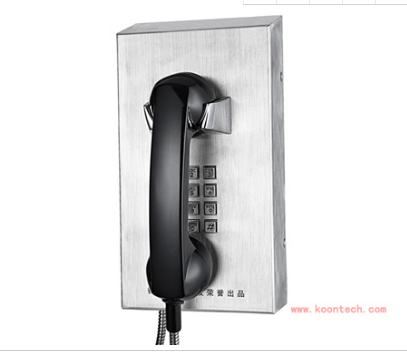 Bank direct dial-free wall-mounted stainless steel telephone bank self-service phone CITIC Bank customer service phone